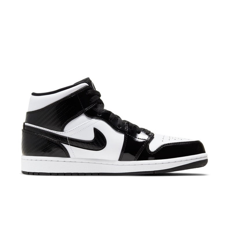 Air Jordan 1 Mid SE Black Gold Patent Leather 852542 007