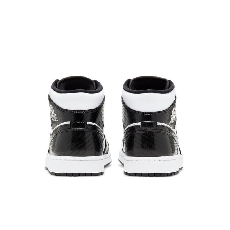 Air Jordan 1 Mid SE Black Gold Patent Leather 852542 007